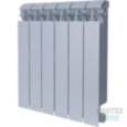 Global STYLE PLUS 500 6 секции радиатор биметаллический боковое подключение (цвет cod.08 grigio argento opaco metallizzato 2676 (серый))